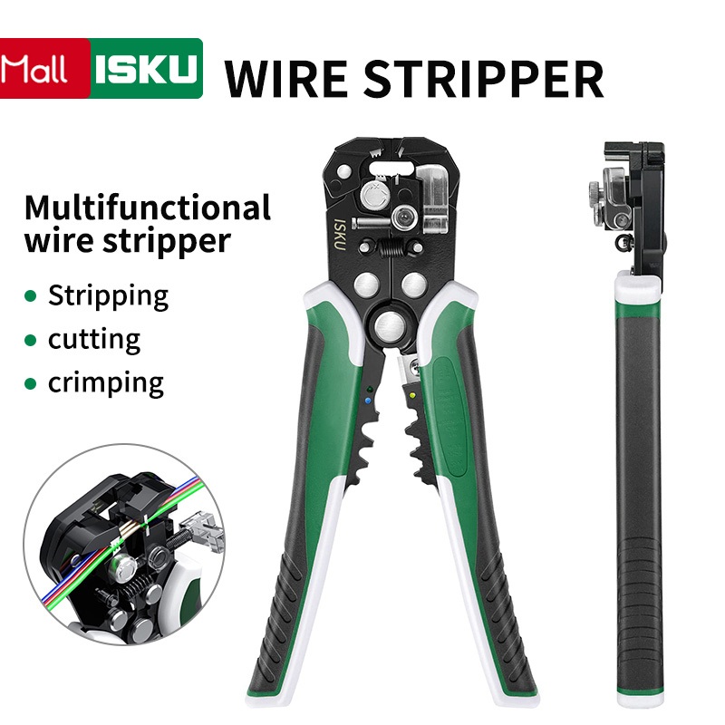 Isku tang Kupas Potong Kabel Multifungsi Automatic Wire Tang Stripper  Crimper Wire Pengupas Kulit K
