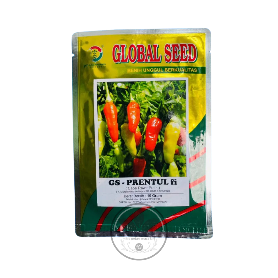 Benih - Benih Cabe Cabai Lombok Rawit New PRENTUL fi isi 10 g dari Global Seed (Global Seed)