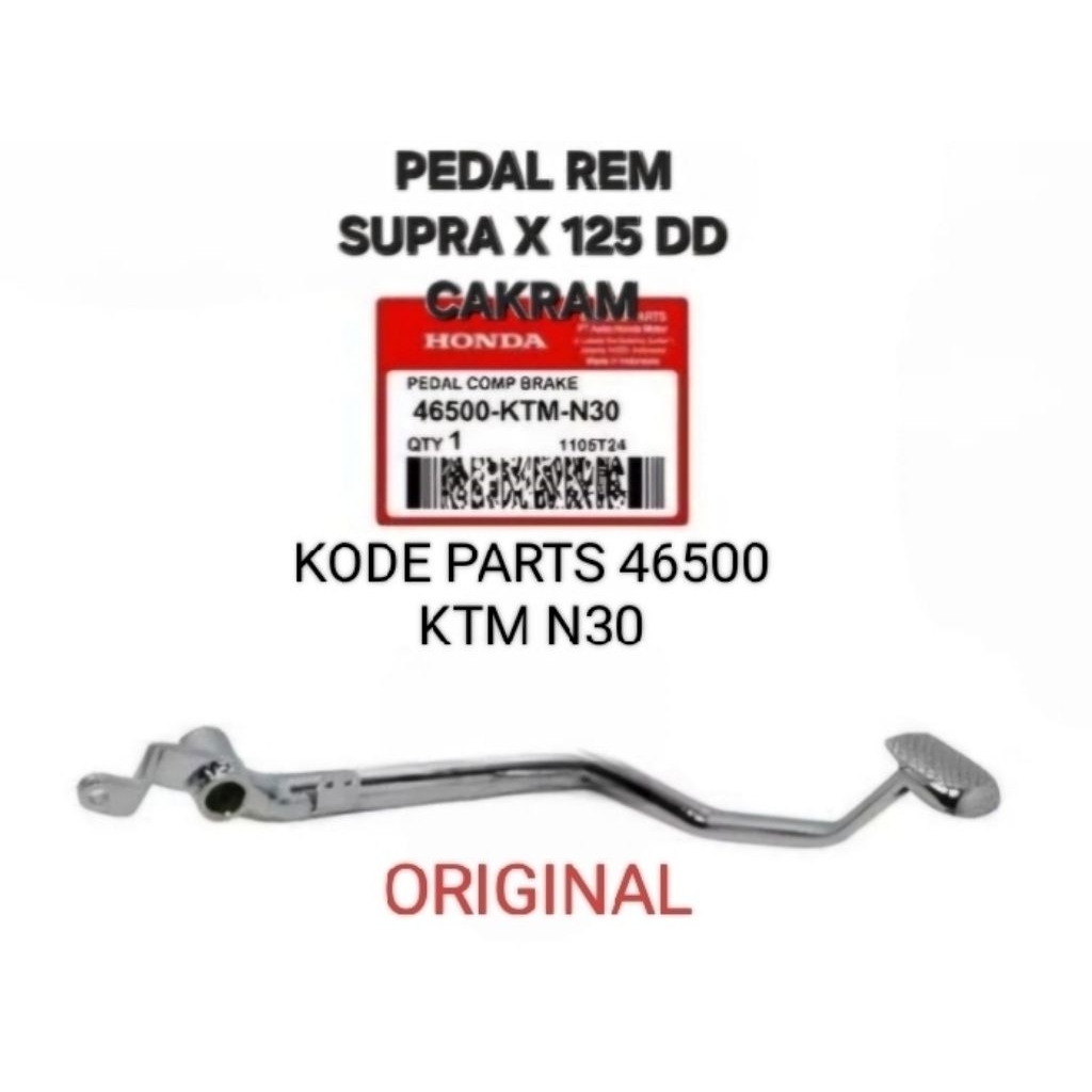 PEDAL REM SUPRA X 125 DD CAKRAM ORIGINAL 46500 KTM N30