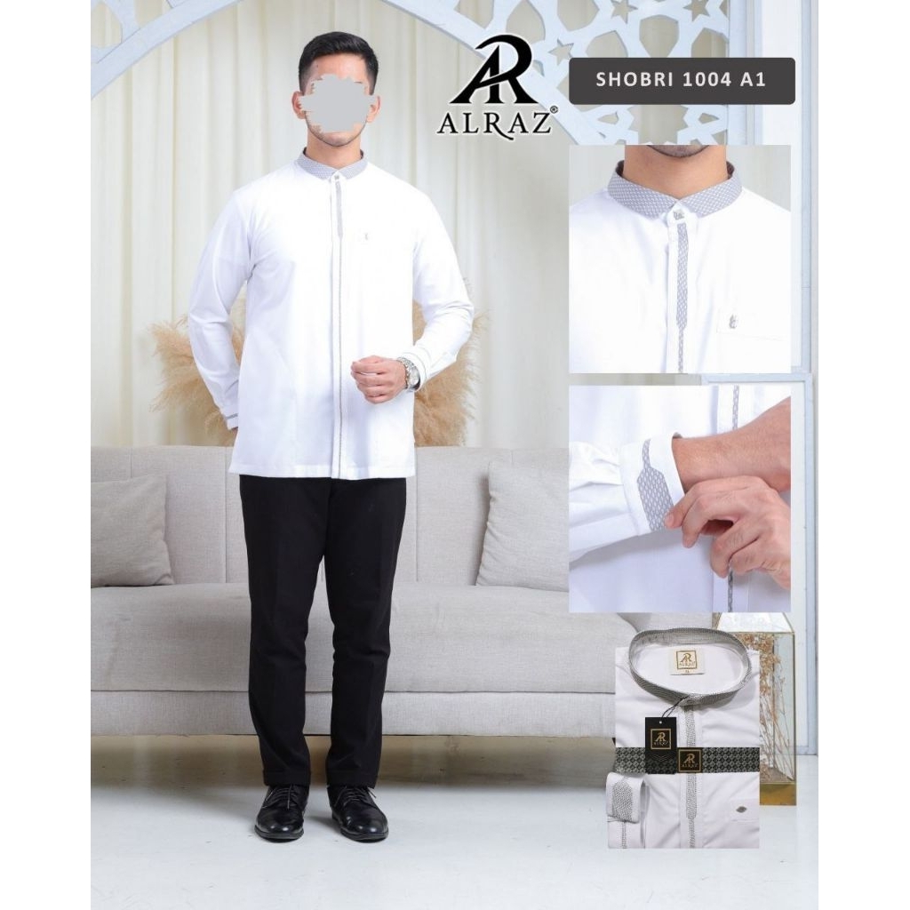 Koko ALRAZ  Putih Lengan Panjang Premium