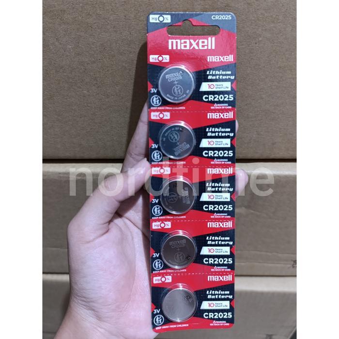Batrai Maxell CR 2025 Maxell CR2025 Original Baterai Kancing Batre Battery