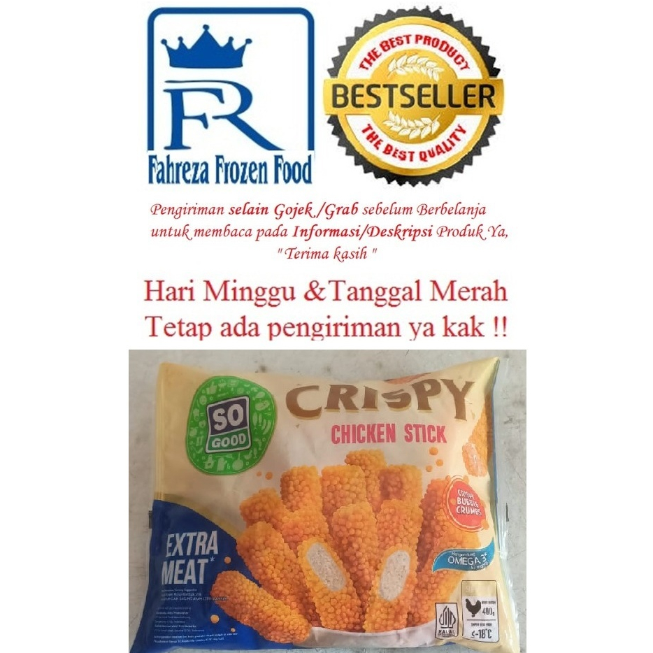 

SO GOOD Crispy Chicken Nugget Stik 400 Gram Harga Promo