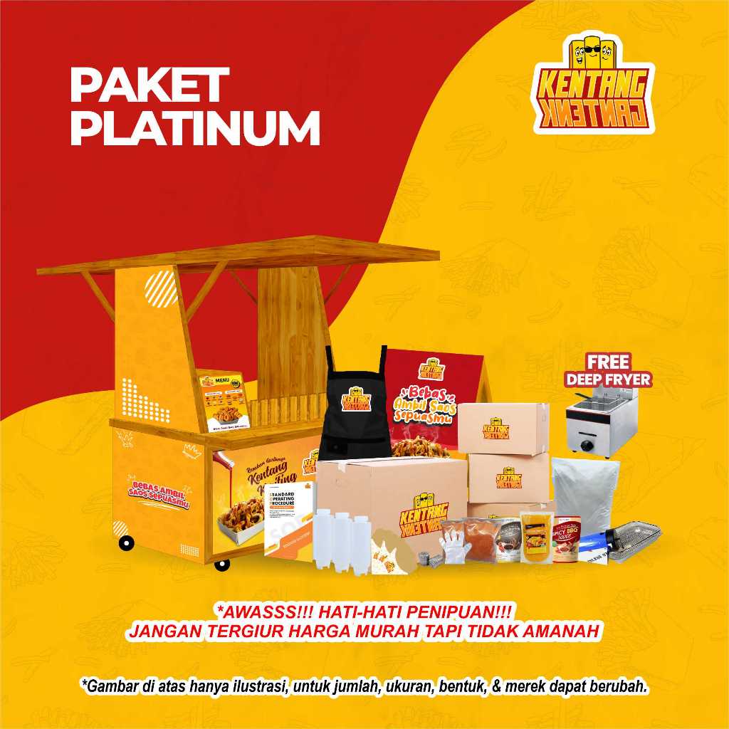 

Paket Usaha Makanan French Fries - Paket Platinum
