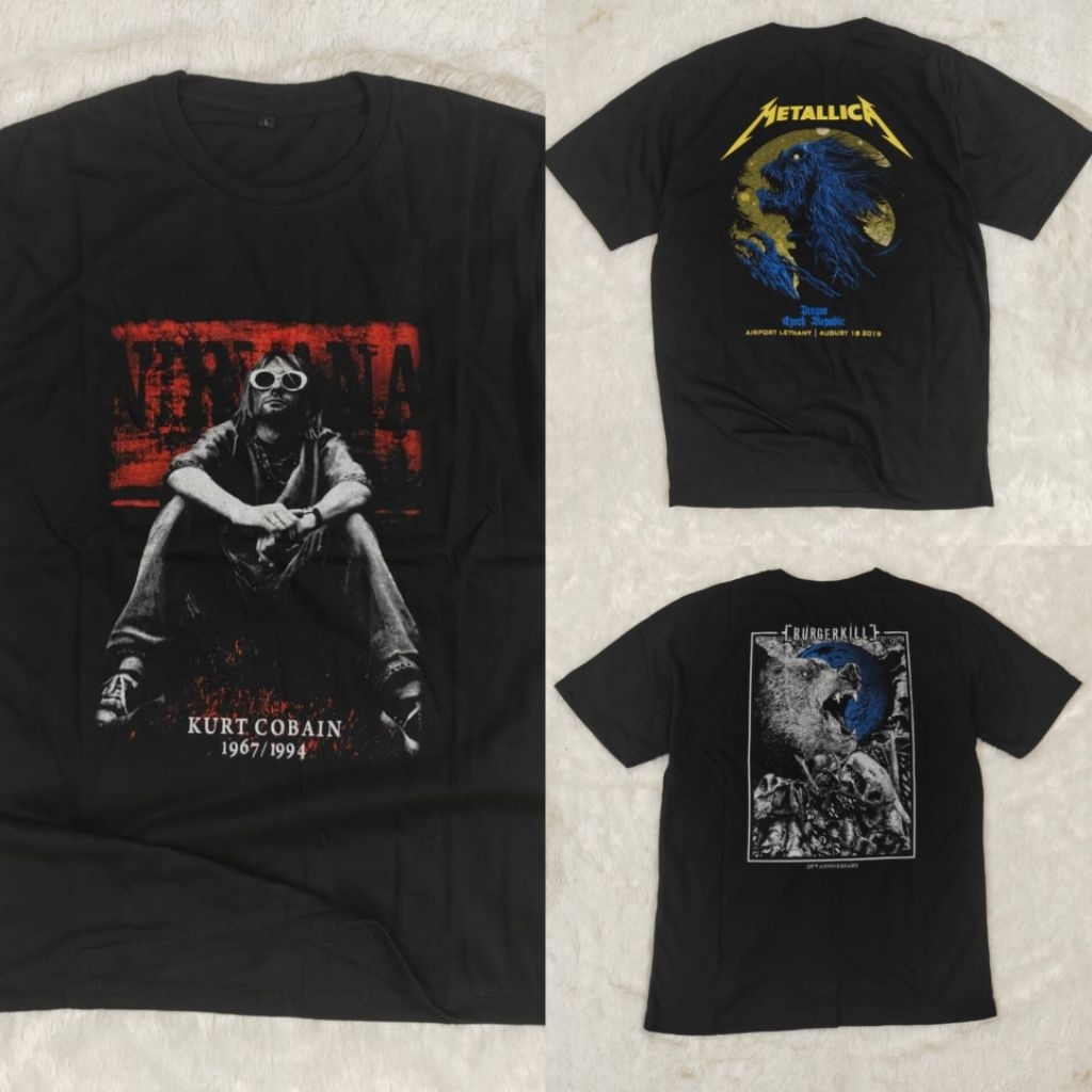 KAOS BAND UNISEX SEMI KATUN RANDOM