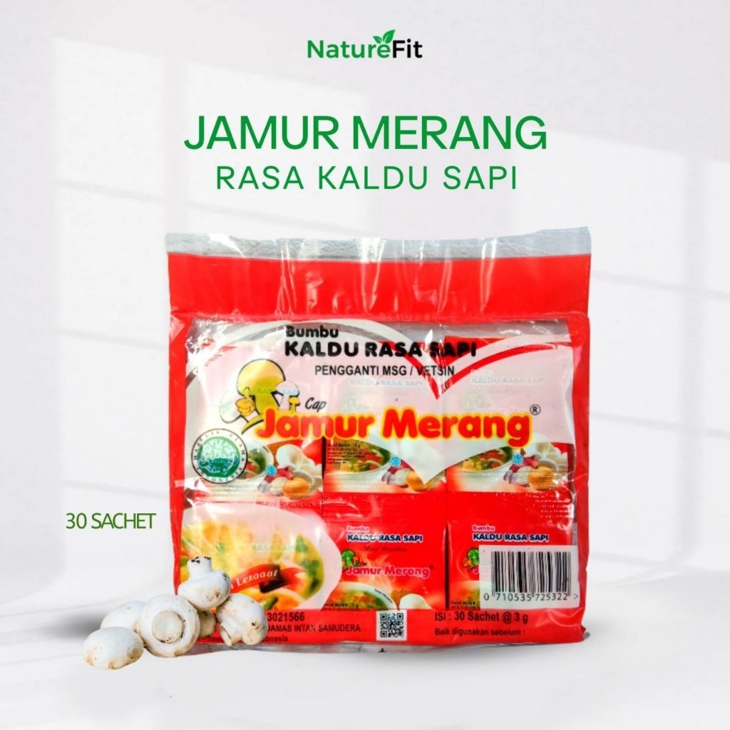 

COD Kaldu Jamur Merang Alami Non MSG Rasa Jamur Ayam Sapi Kemasan Pack 30 Sachet