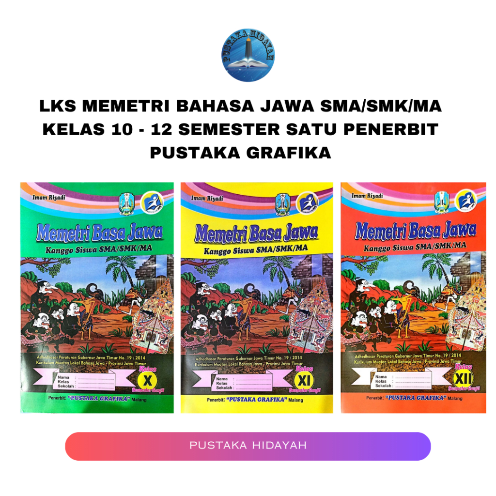 LKS MEMETRI BAHASA JAWA SMA/SMK/MA Kelas 10 - 12 Semester Satu Penerbit Pustaka Grafika