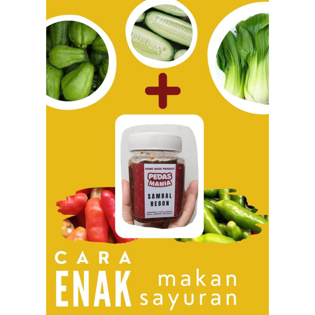 

SAMBAL REBON | LAUK MELIMPAH | ISI 150Gr