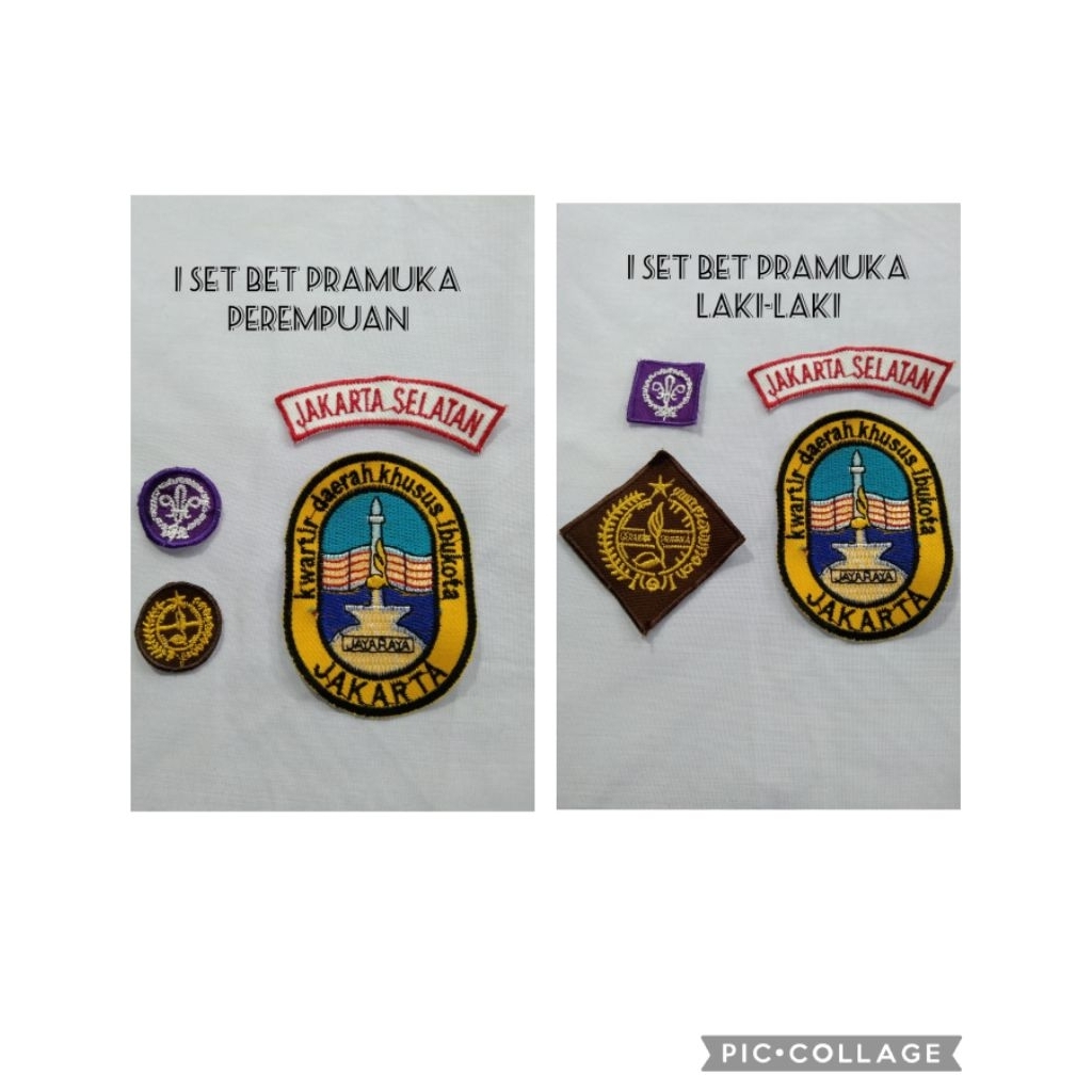 ATRIBUT BORDIR PRAMUKA CEWE COWO|ATRIBUT SEKOLAH PRAMUKA SATUSET|ATRIBUT PRAMUKA JAWABARAT