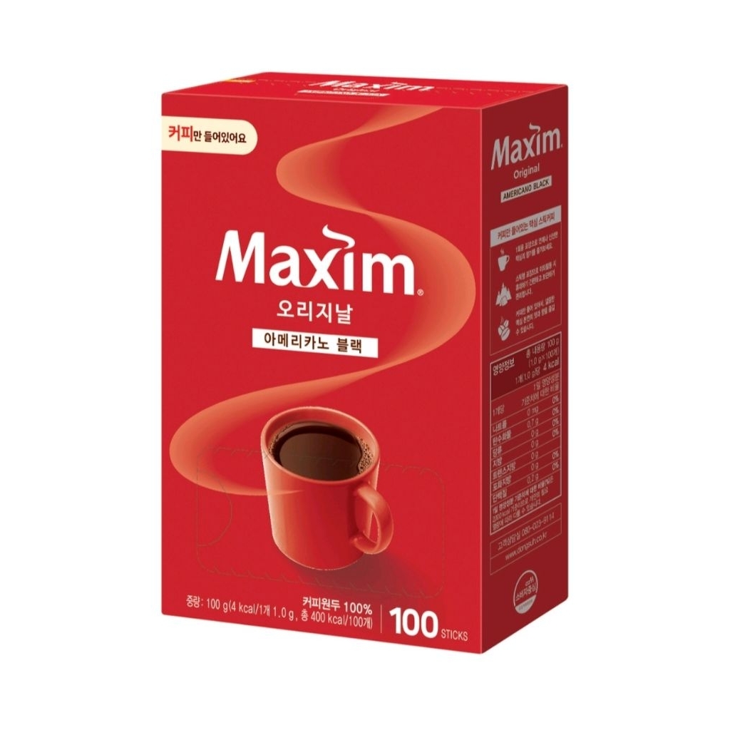 

Coffee Maxim Americano Original Korea 100 Sachet