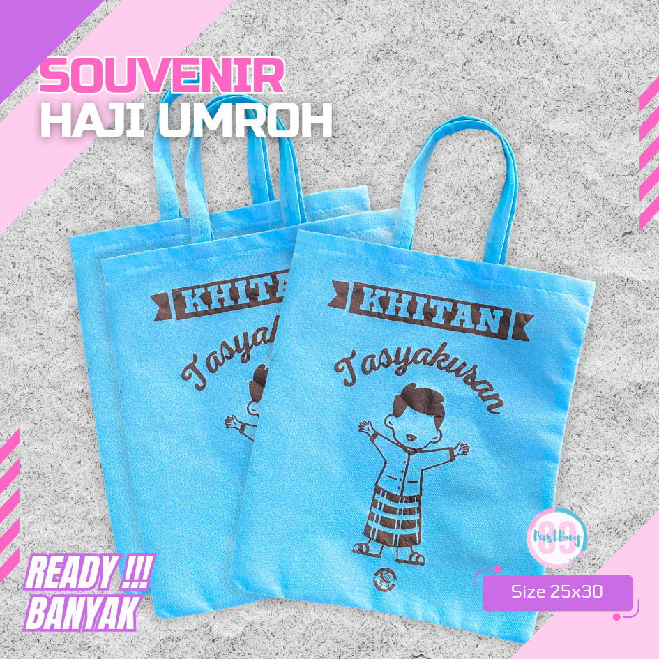 

Tas Goodiebag Hampers Tasyakuran Khitan Anak Laki Laki Sudah Sablon dan Langsung Kirim F 25X30
