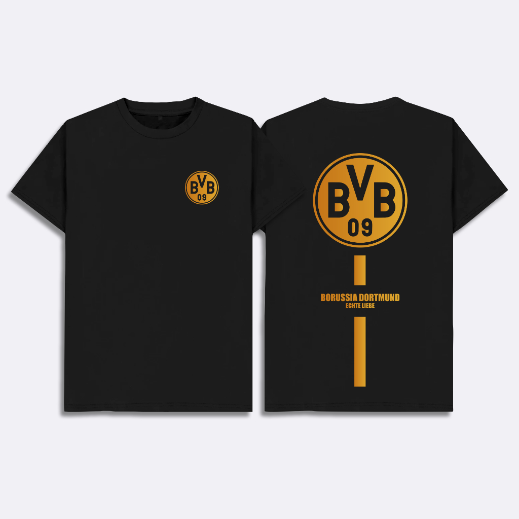 Kaos Bola Borussia Dortmund Logo Emas Baju Kaos Distro Fans Bola Dortmund