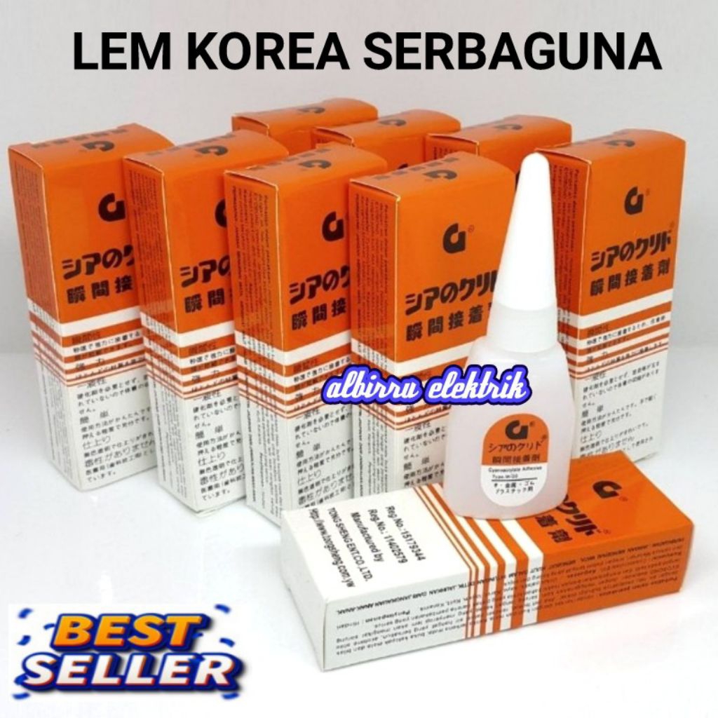

Lem Korea Seri G Serbaguna Lem Setan Super Kuat