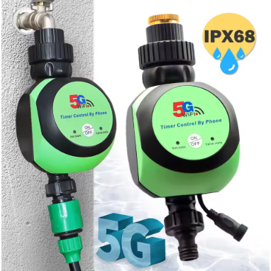 EDS Pengatur Waktu Taman WiFi/Bluetooth yang Kompatibel dengan 5G Pengontrol Keran Irigasi / Alat Pe