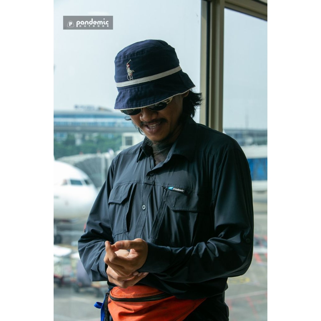 Kemeja Pria Wanita / Kemeja Panjang Pandemic Savana Kemeja PDL Outdoor Lapangan Stretch