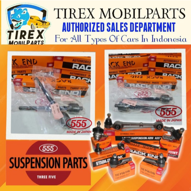 Long Tierod / Rackend Merk 555 JAPAN TOYOTA KIJANG SUPER / KAPSUL Original 100%