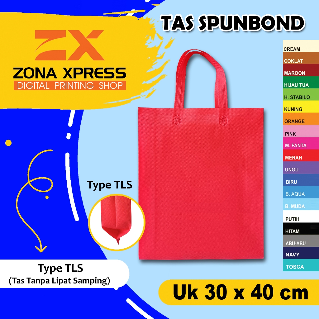 

Tas kain spunbond isi 12 pcs ukuran 30x40