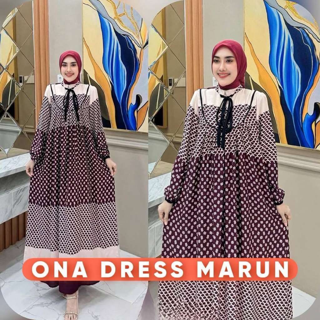 GAMIS MOTIF BAHAN RAYON PREMIUM