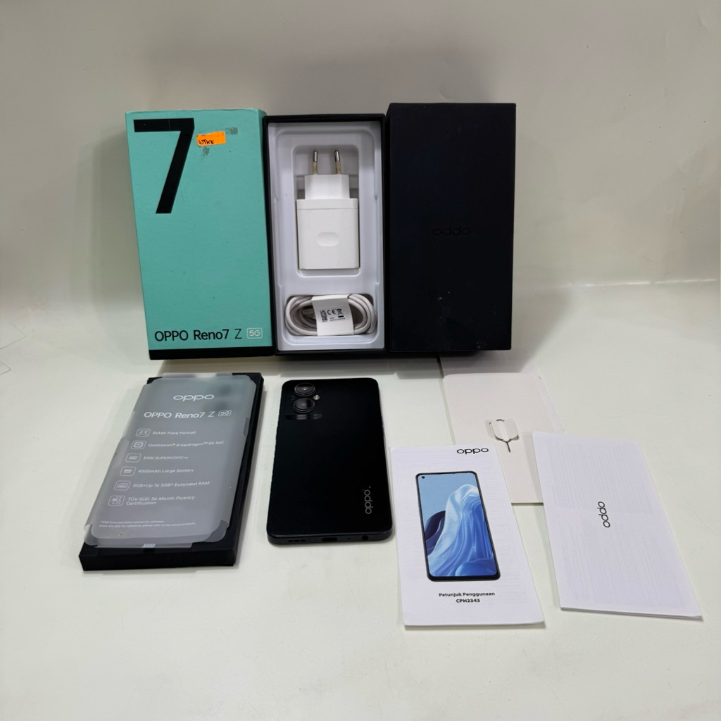 Oppo Reno 7z 5G 8/128gb Fullset Second Garansi Resmi