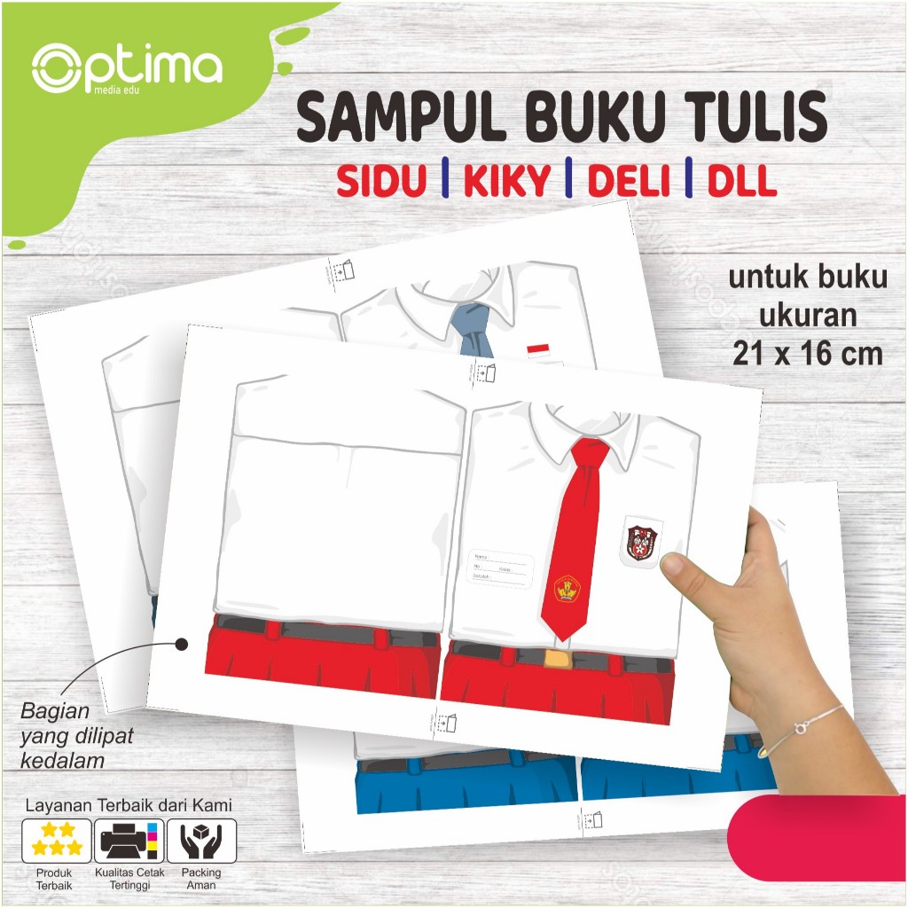 

Sampul Buku Tulis cocok untuk buku tulis ukuran A5 ,21 x 16 cm dari SIDU, Kiky, dan lainnya