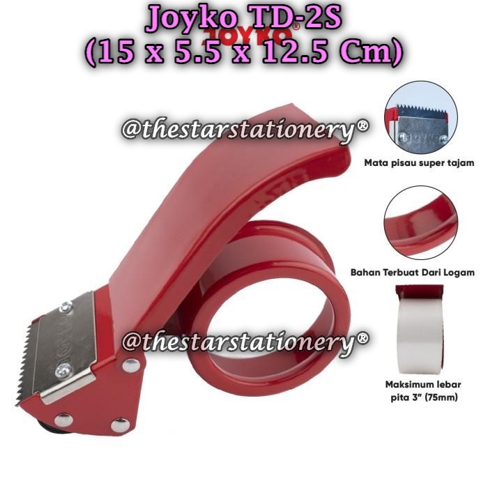 

(1 Biji) GROSIR Tape Dispenser JOYKO TD-2S / Tape Cutter Pemotong Pita Perekat Joyko TD-2S (1 Biji)