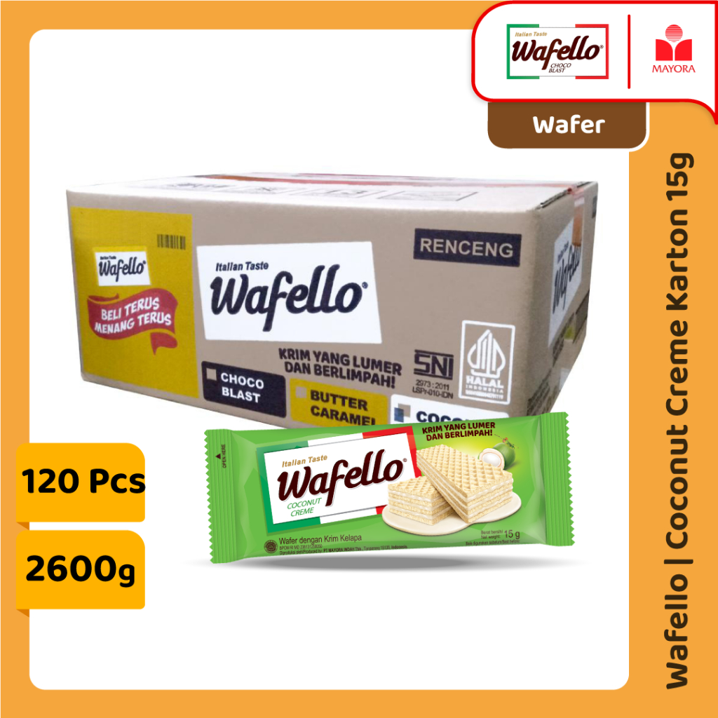

1 Karton Wafello Coconut Creme 15 Gram