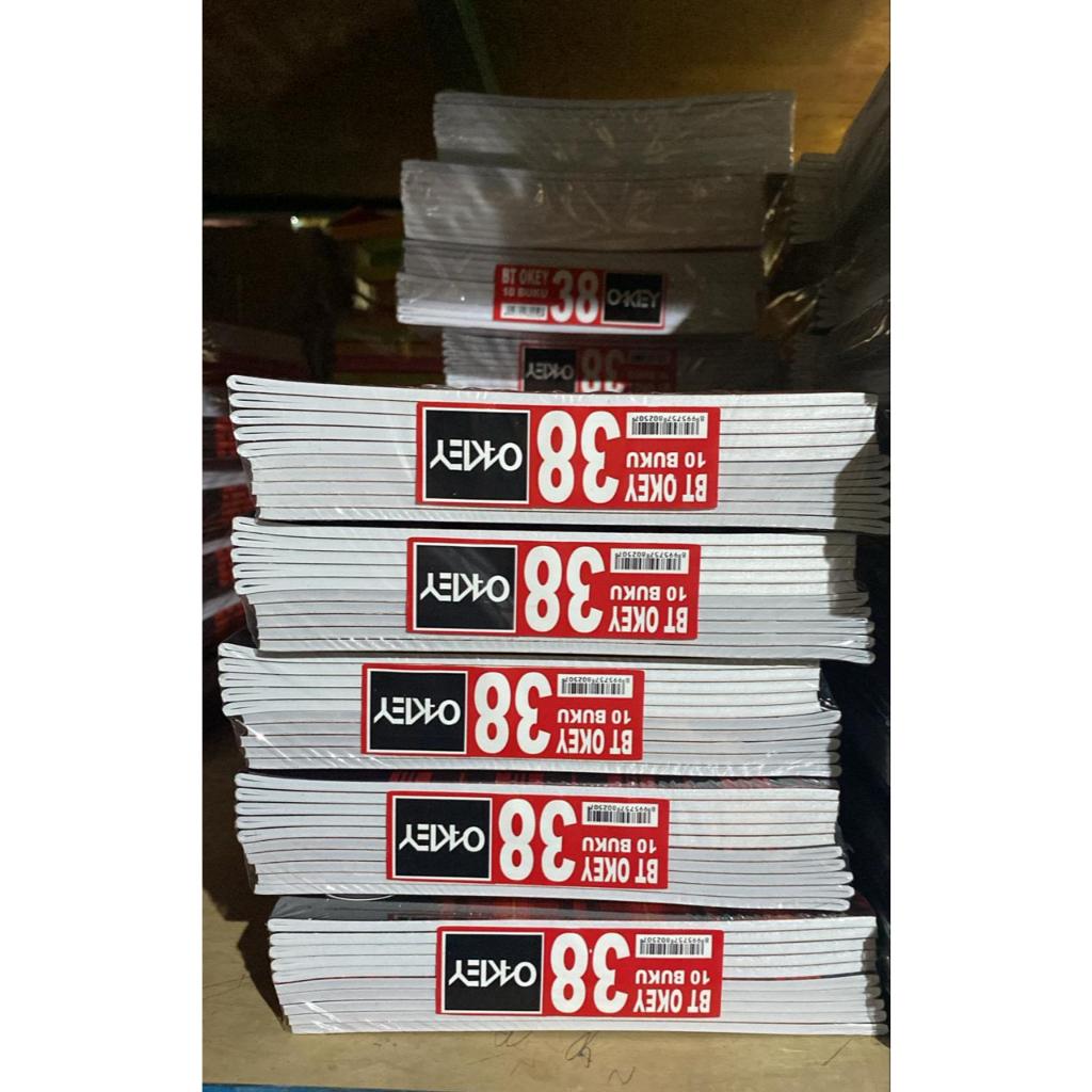 

( 10 Buku ) Buku Tulis Okey 38 Lembar
