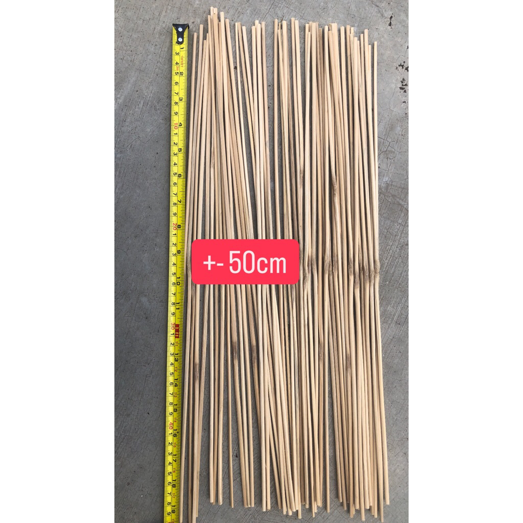 

100PCS Stik Bambu TUMPUL panjang 50 cm MURAH | untuk Buket Aesthetic