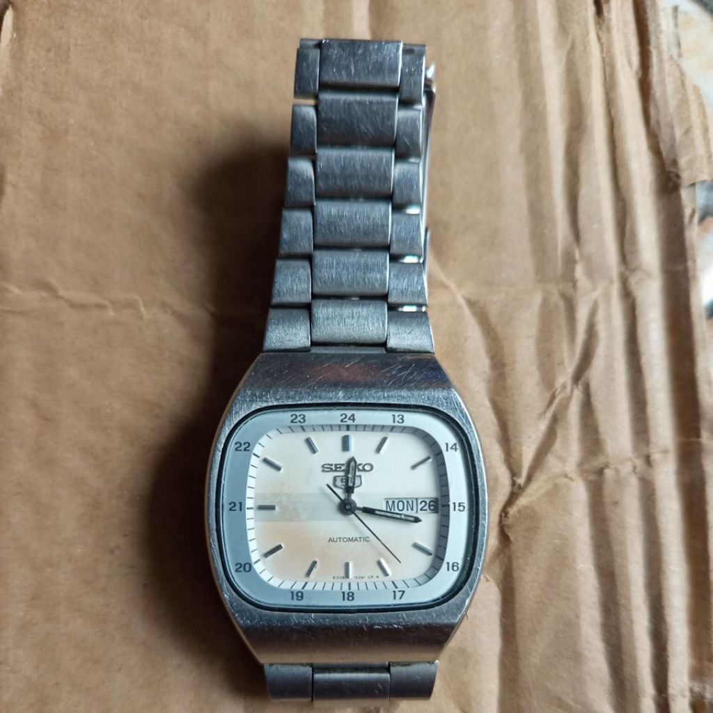 jam tangan Seiko 5 tv vintage full original bekas