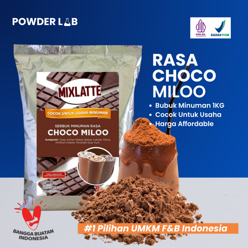 

Bubuk Minuman Mixlatte Rasa Choco Milho 1 KG | Powder Drink Premium