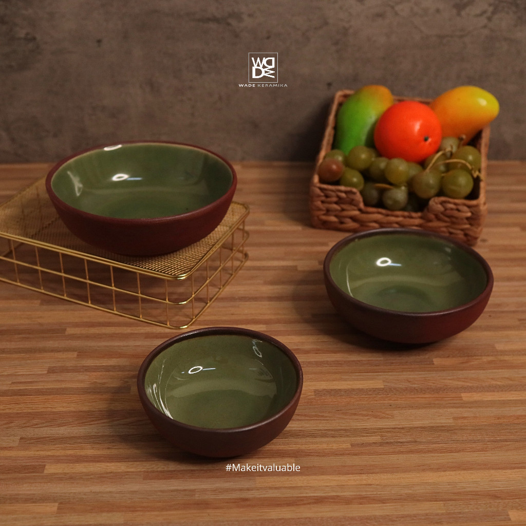 SOUP BOWL SET - MANGKUK KERAMIK SOUP HORECA - TERRAGREEN SERIES - TERRAGREEN BOWL