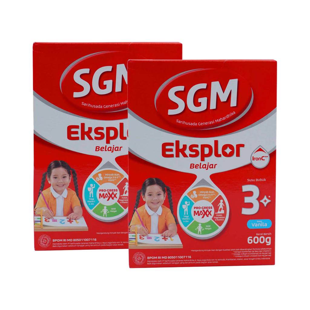 

2Pcs Sgm Eksplor 3Plus Vanila 600 Gram