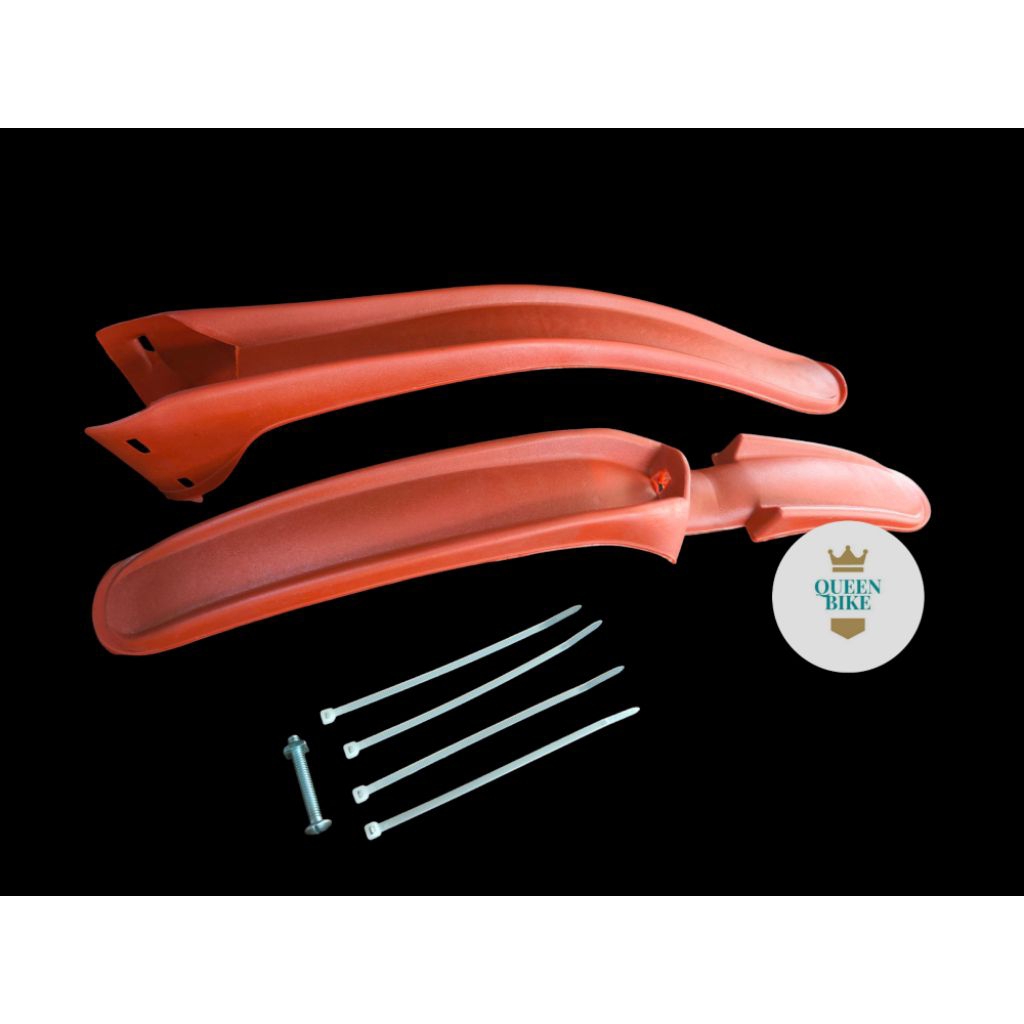 Spakbor Selebor Sayap Fender Pvc Plastik Sepeda 20 / 24 / 26 Bmx Mtb Federal Gunung Panjang Warna Mu