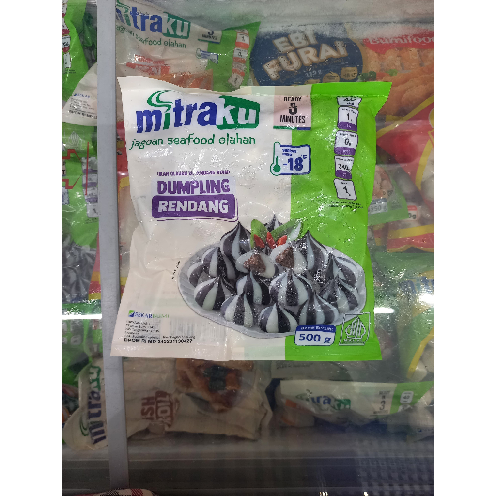 

Frozenfood MITRAKU Dumpling Rendang 500gr