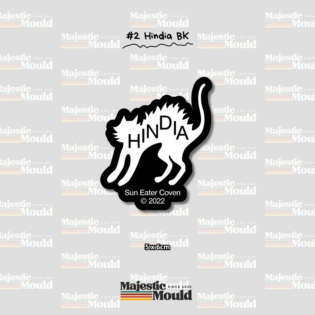 

#Vol2 Hindia–Stiker Band Vinyl Glossy | Tahan Air & Luntur (Laptop/Helm/Tumbler/dan media lainnya)