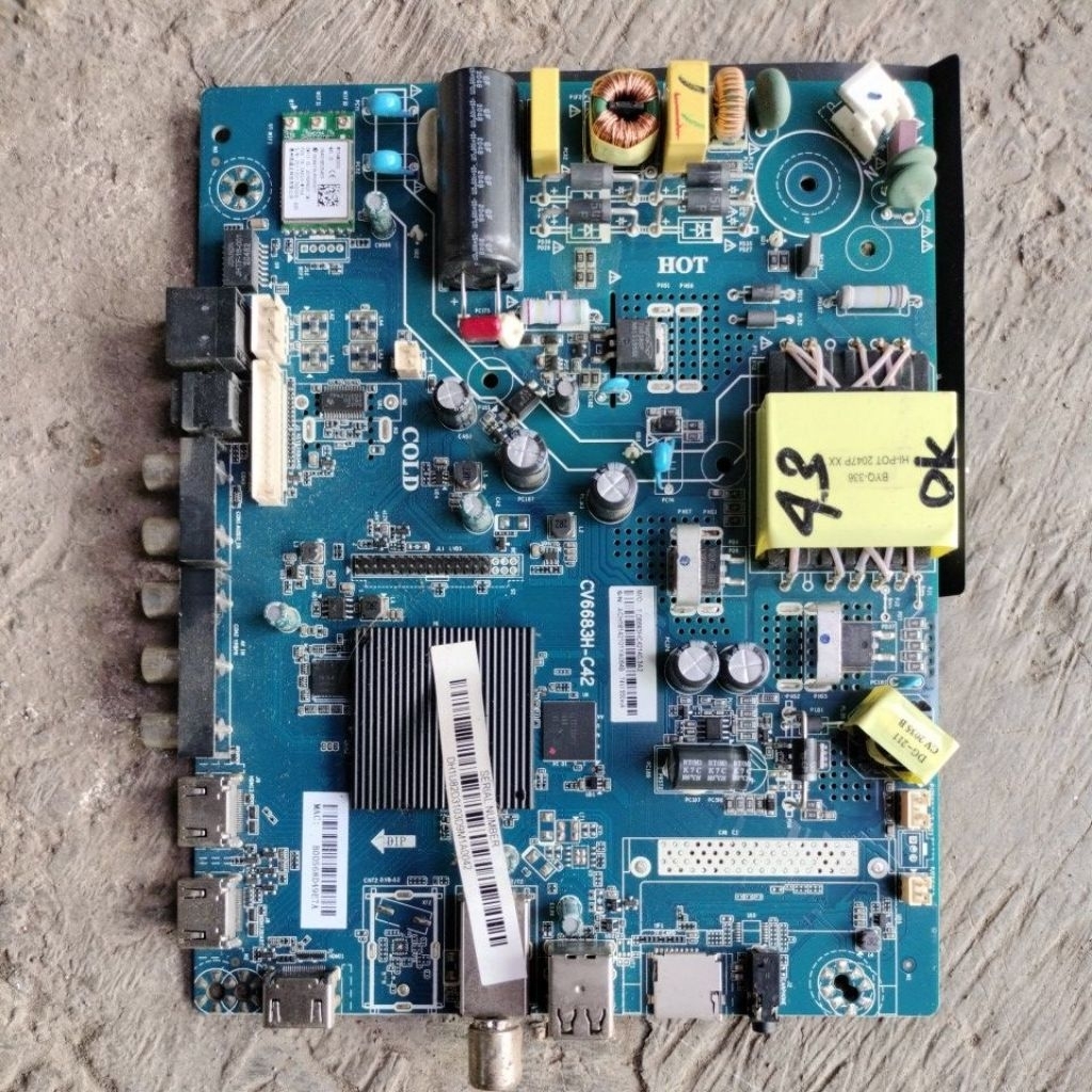 MB MAINBOARD MOTHERBOARD MESIN TV AQUA LE 43AQT6600 LE43AQT6600FG new