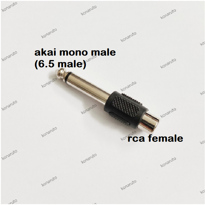 converter 6.5 male AKAI MONO to RCA female pvc