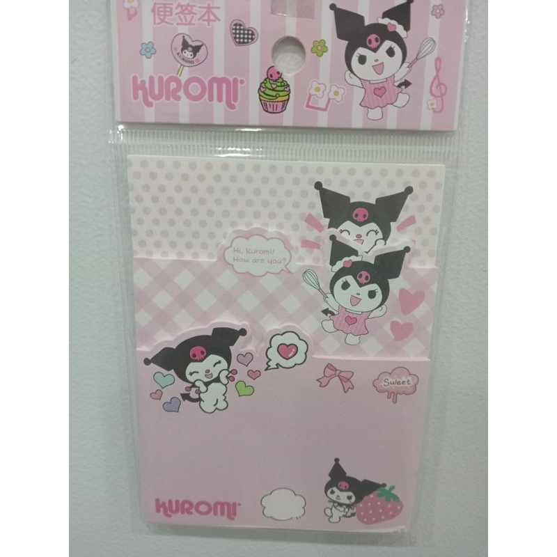 

ATS-51567 Sanrio Character Kuromi Kertas Memo 3 Ukuran 95 x 117 mm