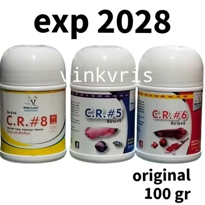cr5 cr6 cr8 color rich 100 gram vitamin pewarna arwana diskes.louhan