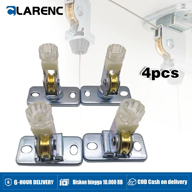 4pcs Katrol Kerekan Jemuran Pulley Kerekan Jemuran Katrol Jemuran Lifting
