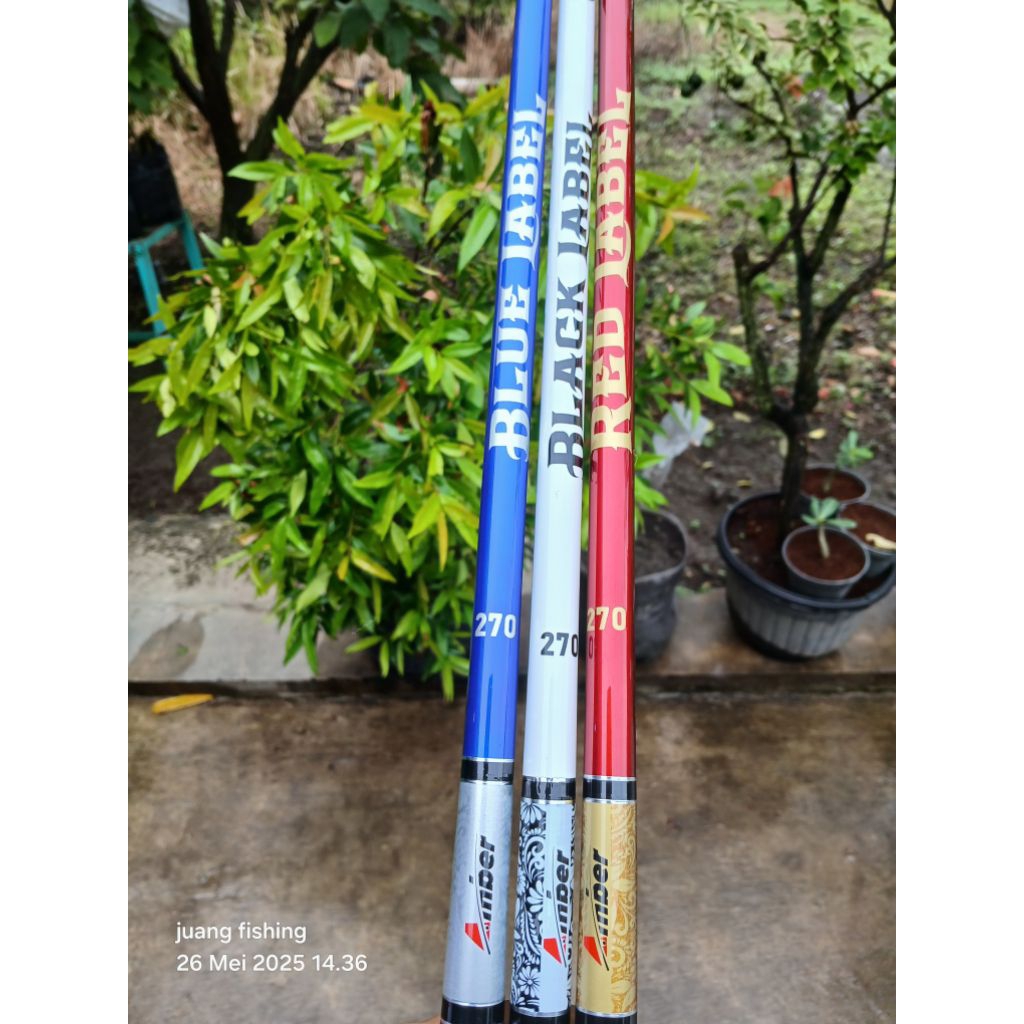 tegek pancing label series red blue black