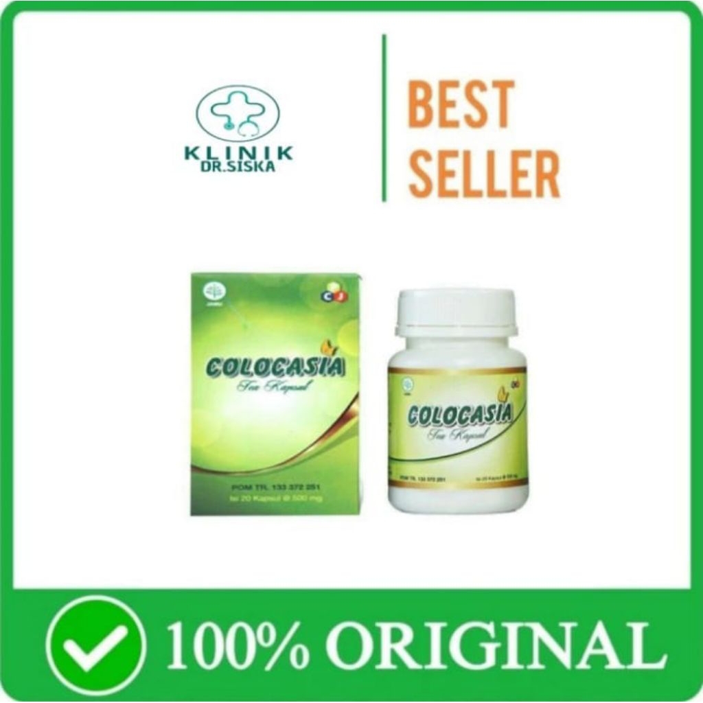 COLOCASIA Tea Kapsul Suplemen Penambah Cairan Lutut/Sendi Lejel Herbal