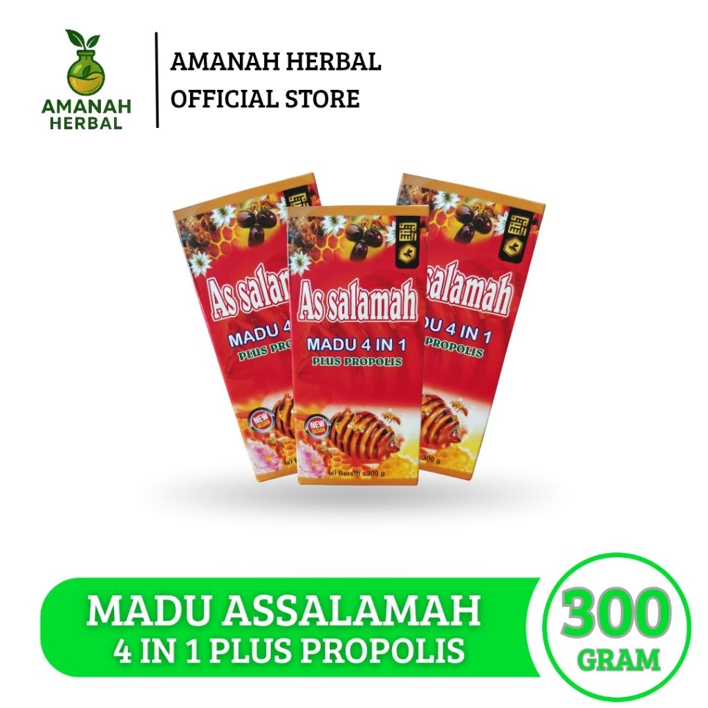 

Madu Assalamah 4 in 1 plus propolis 350ML