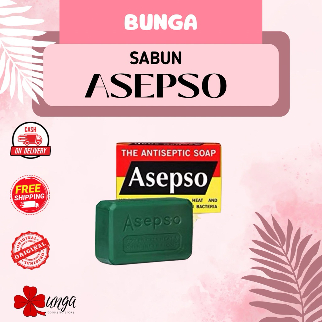 Bunga- [80Gram] Sabun Antiseptik Asepso/ Sabun Asepso/ Sabun Gatal Asepso