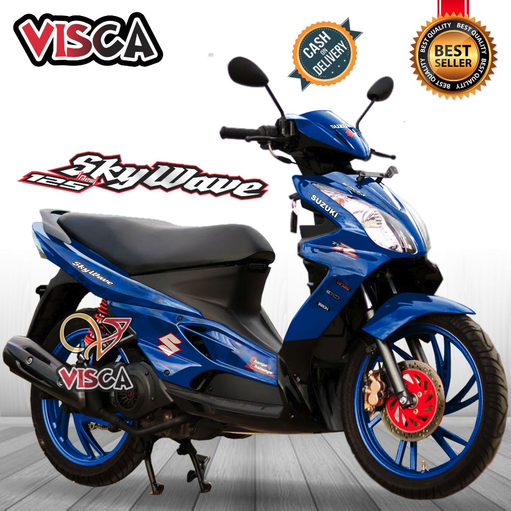 Decal Skywave 125 Full Body Stiker Skywave 125 Full Body Striping Skywave 125 POLOS