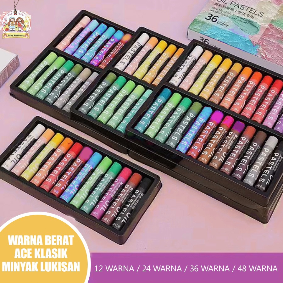 

Krayon Minyak Pastel Super Lembut untuk Anak – Set Pewarna Multiwarna, Stik Lukisan Warna Pekat & Kapur Minyak Kreatif