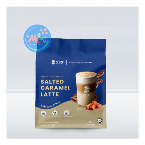 

[ READY ] kopi zus coffee salted caramel ( 12 sachet )