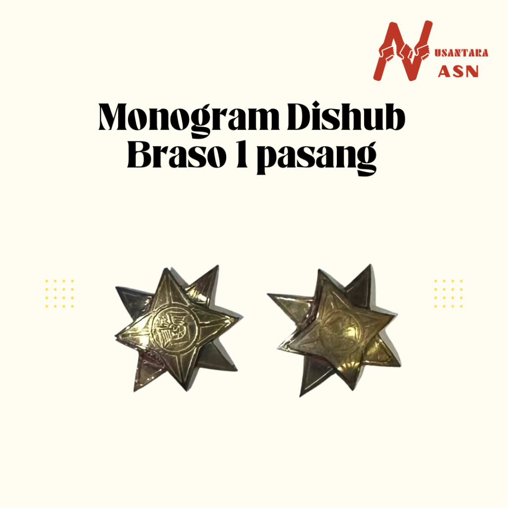 Atribut Monogram Dishub Dinas Perhubungan Braso 1 Pasang
