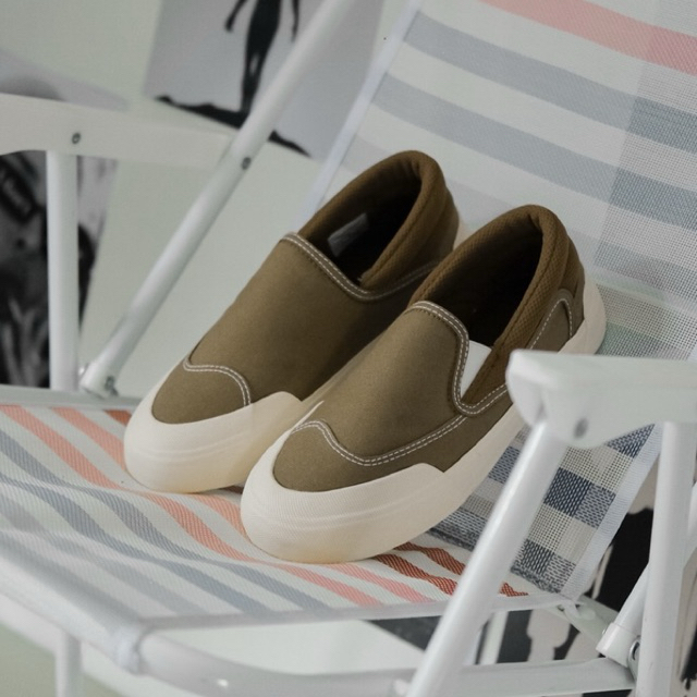 PATROBAS Sepatu Patrobas Cloud Slip On Olive Original Made In Indonesia