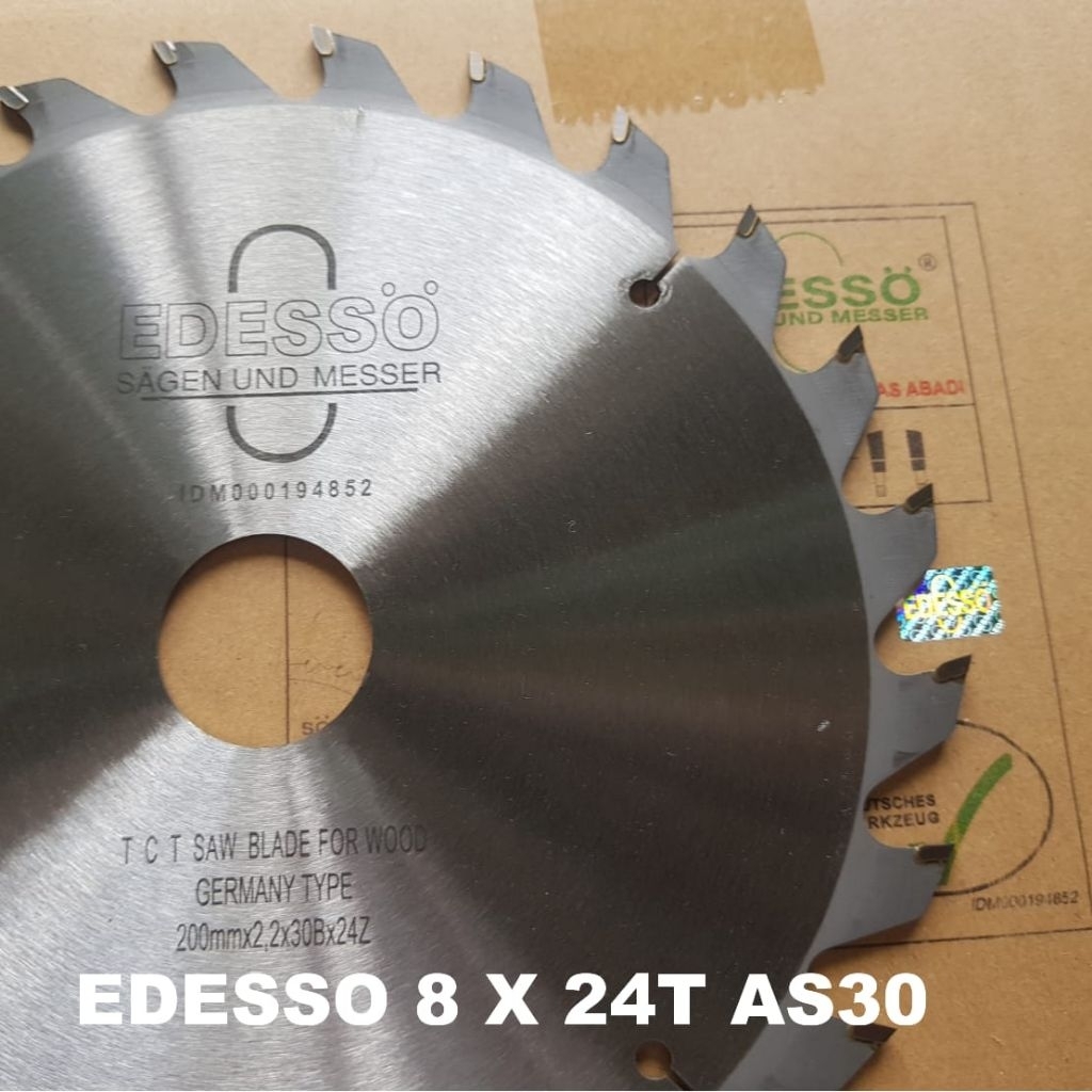 EDESSO PISAU GERGAJI CIRCULAR SAW BLADE kAYU 8" X 24T EDESSO ( 8"  X 24T )