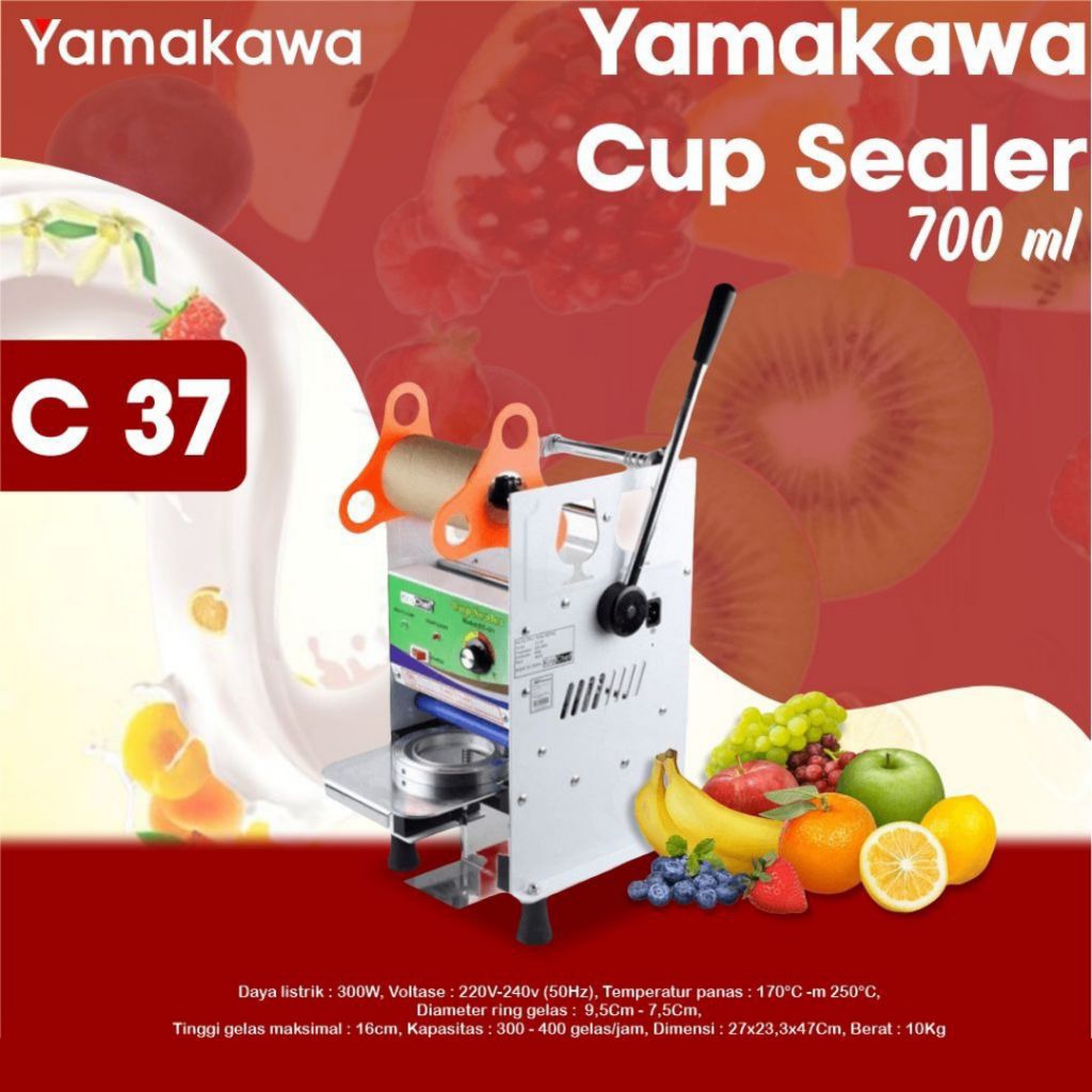 Penyegel Gelas Plastik / Cup Sealer Merek Yamakawa C 37